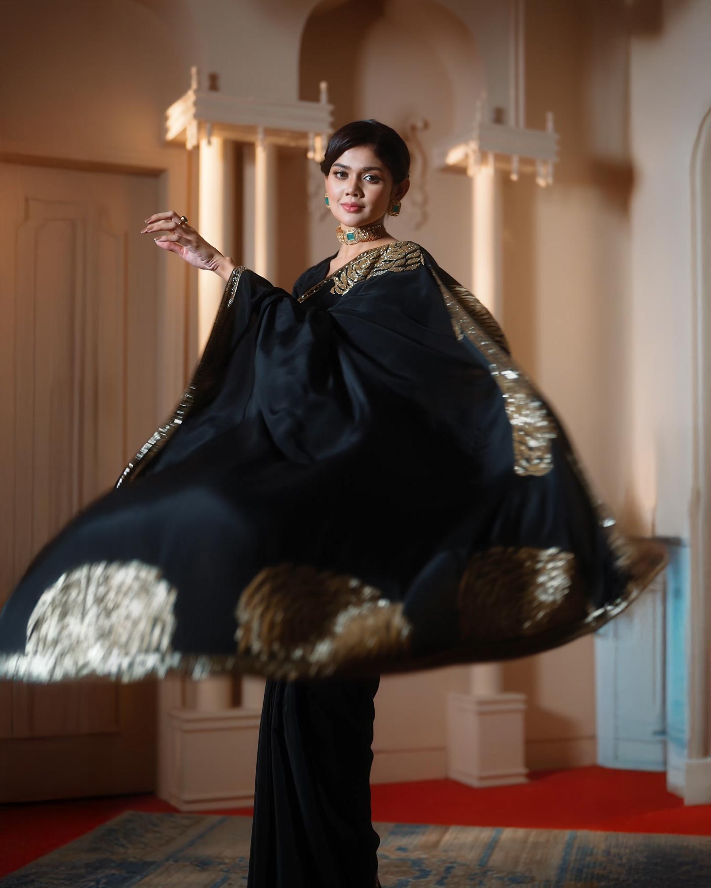 Noir Zareen premium black bridal saree collection by Rinaz Bangladesh