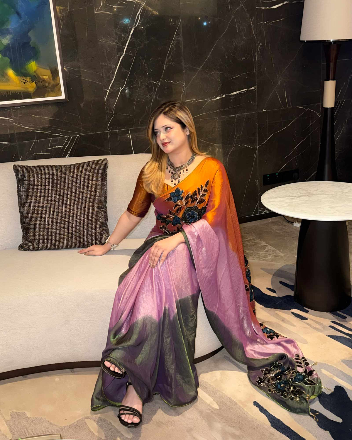 Prisma- Trendy Partywear Saree